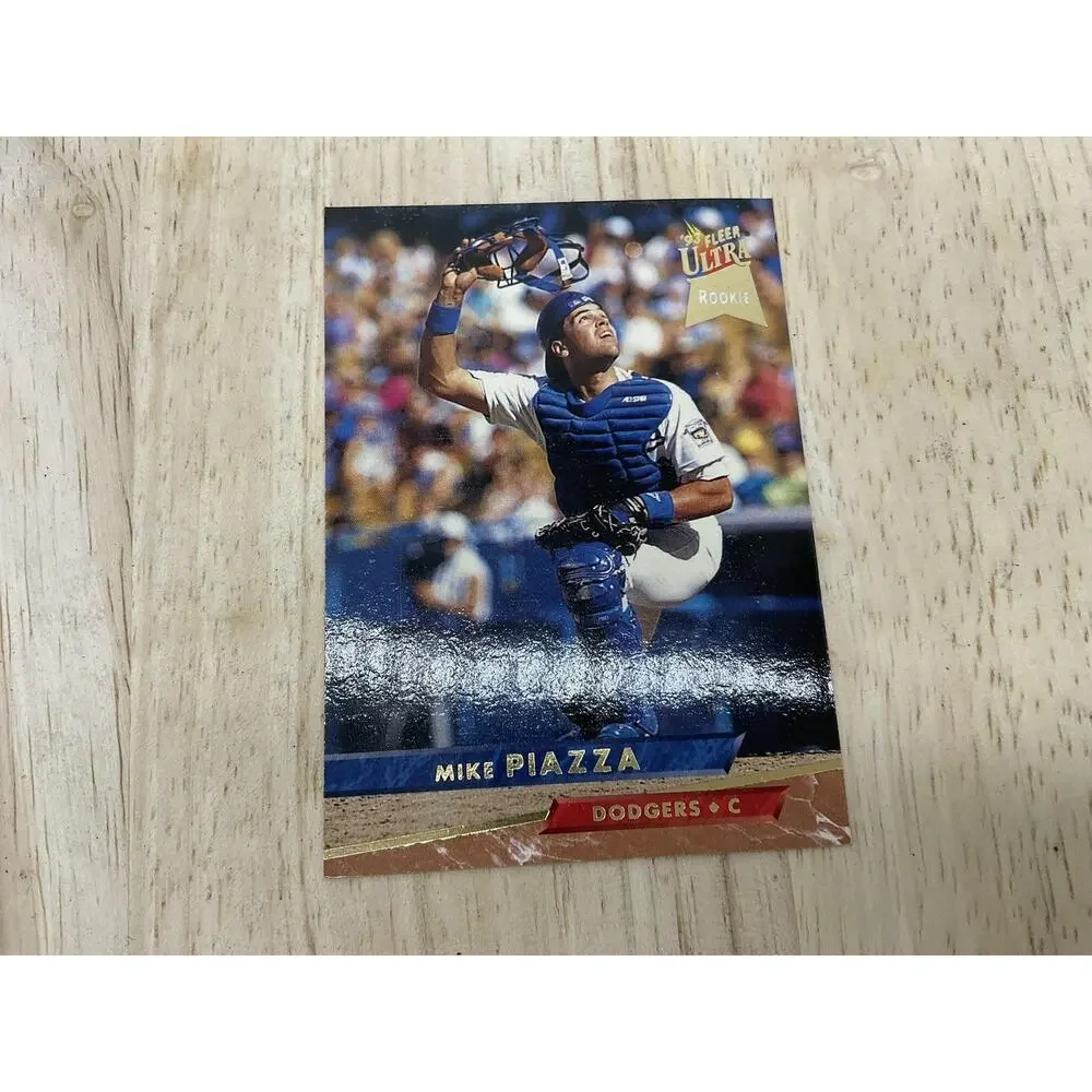 Vintage Los Angeles Dodgers Card MLB Baseball Rookie Mike Piazza‎ 1993 90s